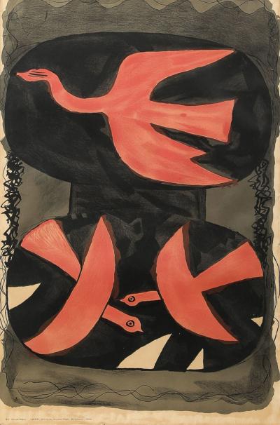 Georges Braque Untitled Lithograph by Georges Braque France c 1960