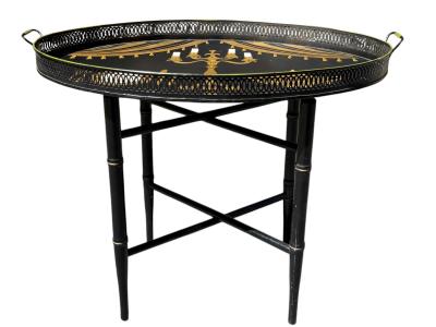 Georges Briard MID CENTURY FORNASETTI STYLE ELEGANT DINNER SETTING TRAY TABLE BY GEORGES BRIARD