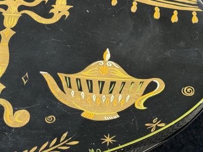 Georges Briard MID CENTURY FORNASETTI STYLE ELEGANT DINNER SETTING TRAY TABLE BY GEORGES BRIARD