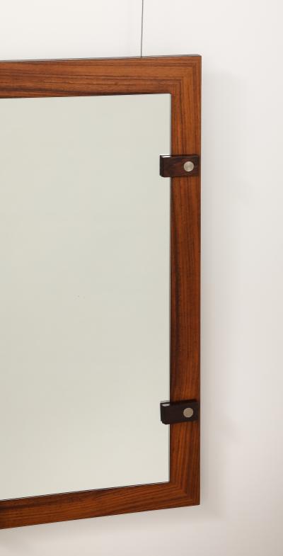 Georges Coslin Georges Coslin Wood Wall Mirror circa 1960