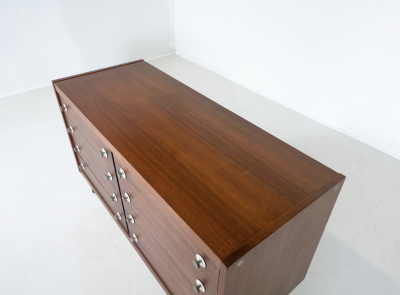 Georges Coslin Mid Century Modern Georges Coslin Wooden Sideboard Italy 1960s