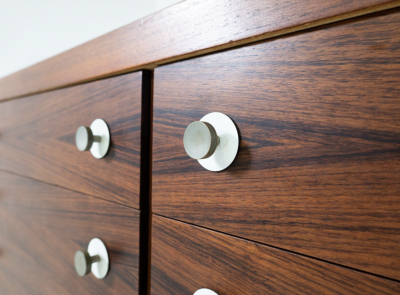 Georges Coslin Mid Century Modern Georges Coslin Wooden Sideboard Italy 1960s