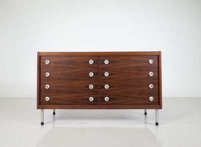 Georges Coslin Mid Century Modern Georges Coslin Wooden Sideboard Italy 1960s