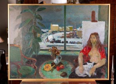 Georges Delplanque Oil on Canvas by Georges Delplanque