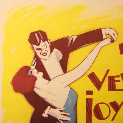 Georges Dola Art Deco La Veuve Joyeuse 1936 Original French Operetta Poster by Georges Dola