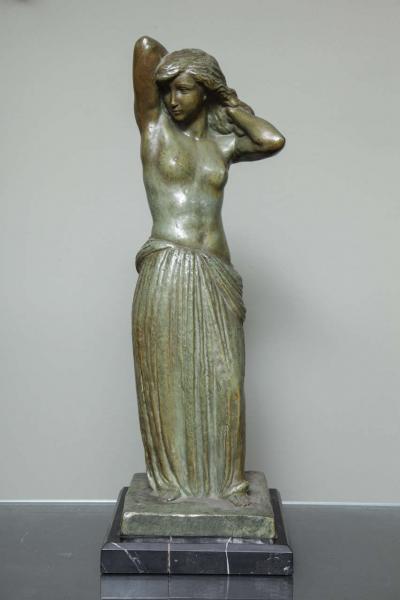 Georges Gori French Art Deco Bronze Figure by Georges Gori