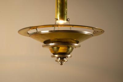Georges Halais Art Deco Lamp in Brass by Georges Halais France 1930s