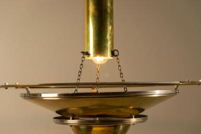 Georges Halais Art Deco Lamp in Brass by Georges Halais France 1930s
