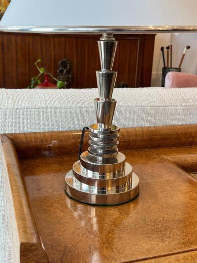 Georges Halais Art Deco Pair of Table Lamps by George Halais