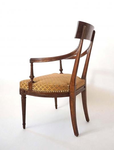 Georges Jacob Louis XVI Neoclassical Fauteuils Attributed to Georges Jacob Pair circa 1785