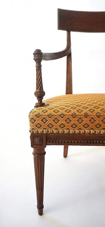 Georges Jacob Louis XVI Neoclassical Fauteuils Attributed to Georges Jacob Pair circa 1785