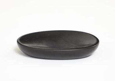 Georges Jouve Black Ceramic Galet Vide Poche France c 1950