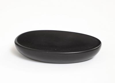 Georges Jouve Black Ceramic Galet Vide Poche France c 1950