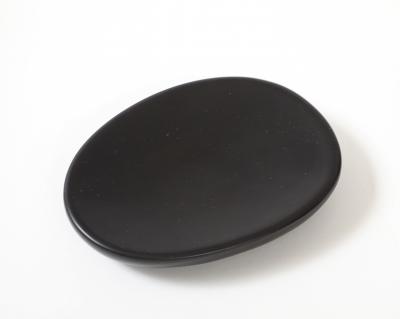 Georges Jouve Black Ceramic Galet Vide Poche France c 1950