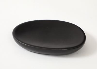 Georges Jouve Black Ceramic Galet Vide Poche France c 1950