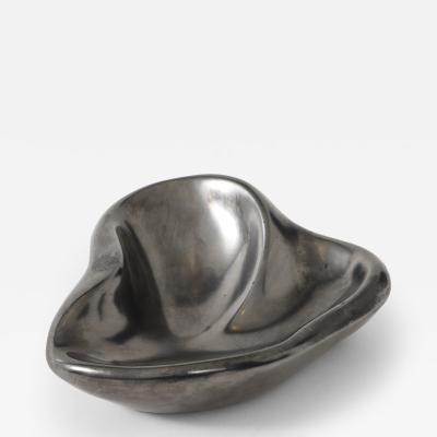 Georges Jouve French Biomorphic Black Glazed Ceramic Period Item Style of Georges Jouve