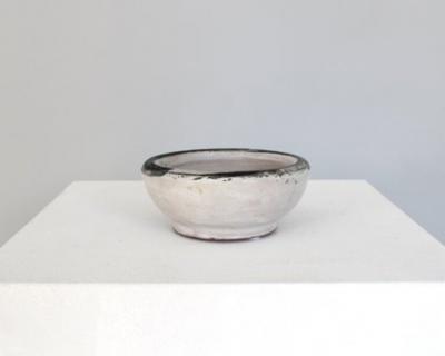 Georges Jouve GEORGES JOUVE FRENCH DISH WITH PINK AND GREEN DECORATION