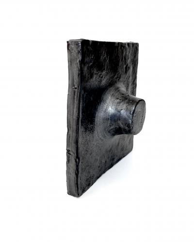 Georges Jouve GEORGES JOUVE JOUVE FRANCE FRENCH BLACK CERAMIC TILE C1965