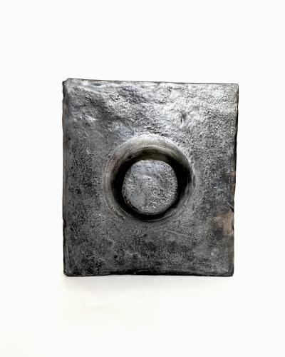 Georges Jouve GEORGES JOUVE JOUVE FRANCE FRENCH BLACK CERAMIC TILE C1965