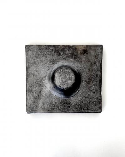 Georges Jouve GEORGES JOUVE JOUVE FRANCE FRENCH BLACK CERAMIC TILE C1965
