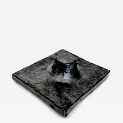Georges Jouve GEORGES JOUVE JOUVE FRANCE FRENCH BLACK CERAMIC TILE C1965