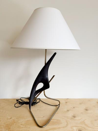 Georges Jouve GEORGES JOUVE and MARCEL ASSELBUR TABLE LAMP