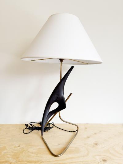 Georges Jouve GEORGES JOUVE and MARCEL ASSELBUR TABLE LAMP