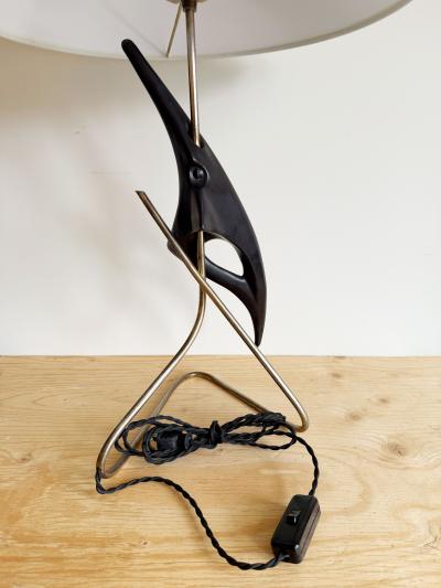 Georges Jouve GEORGES JOUVE and MARCEL ASSELBUR TABLE LAMP