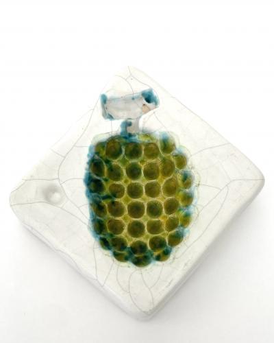 Georges Jouve Georges Jouve French Ceramic Artist Ceramic Cendrier or Vide Poche With Raisins
