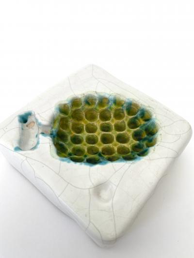 Georges Jouve Georges Jouve French Ceramic Artist Ceramic Cendrier or Vide Poche With Raisins