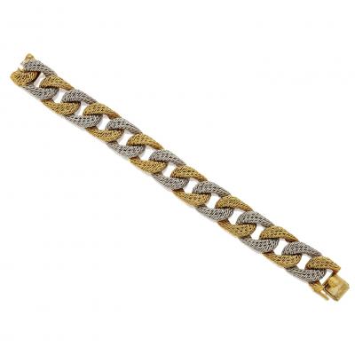 Georges L Enfant Georges Lenfant Paris Bi color Gold Bracelet