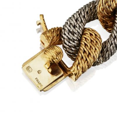 Georges L Enfant Georges Lenfant Paris Bi color Gold Bracelet