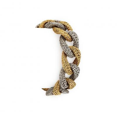 Georges L Enfant Georges Lenfant Paris Bi color Gold Bracelet