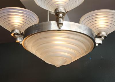 Georges Leleu Leleu Art Deco Chandelier 