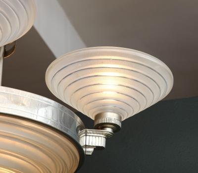 Georges Leleu Leleu Art Deco Chandelier 