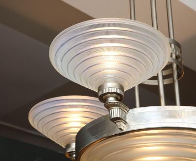 Georges Leleu Leleu Art Deco Chandelier 