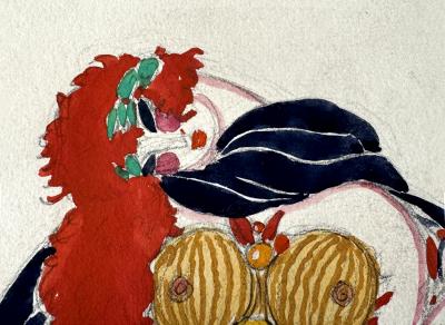 Georges Lepape Art Deco Theatre Costume Design with Greek Mythological