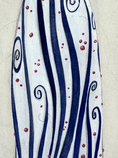 Georges Lepape Art Deco Theatre Costume Design with Greek Mythological