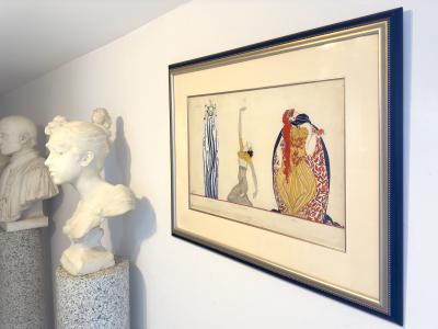 Georges Lepape Art Deco Theatre Costume Design with Greek Mythological