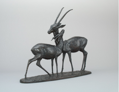 Georges Lucien Guyot Gazelles couple ca 1925