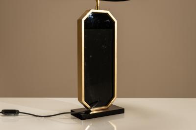 Georges Mathias George Mathias Limited Edition Table Lamps with 23 Carat Gold Gilded Panels