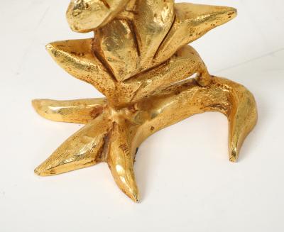 Georges Mathias Georges Mathias For Fondica Gilded Bronze Candle Holders Set Of 4