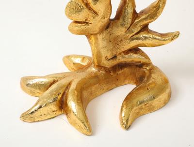 Georges Mathias Georges Mathias For Fondica Gilded Bronze Candle Holders Set Of 4