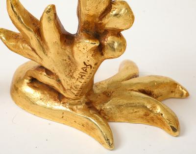 Georges Mathias Georges Mathias For Fondica Gilded Bronze Candle Holders Set Of 4