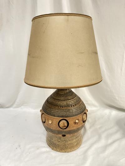 Georges Pelletier 1950s Studio pottery ceramic lamp by Georges Pelletier