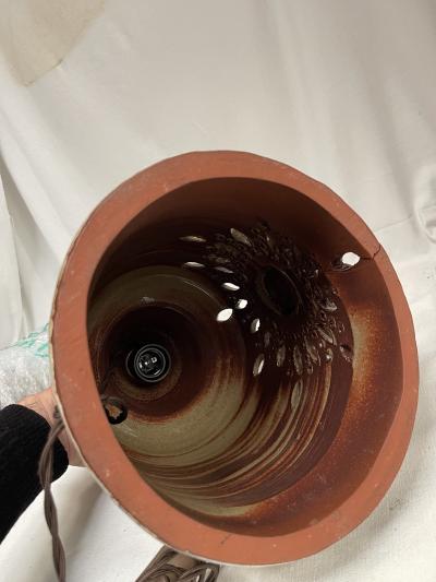 Georges Pelletier 1960s Studio pottery ceramic lamp by Georges Pelletier