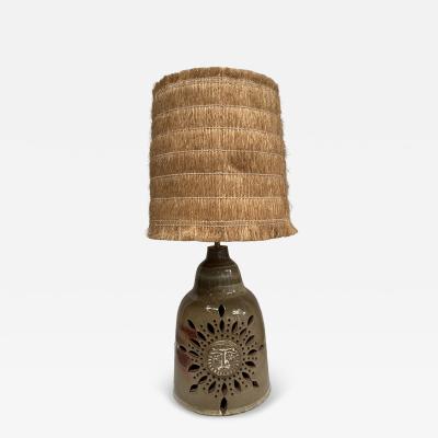 Georges Pelletier 1960s Studio pottery ceramic lamp by Georges Pelletier