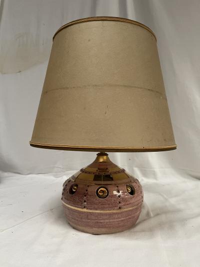 Georges Pelletier 1970s Decorative studio pottery lamp by Georges Pelletier