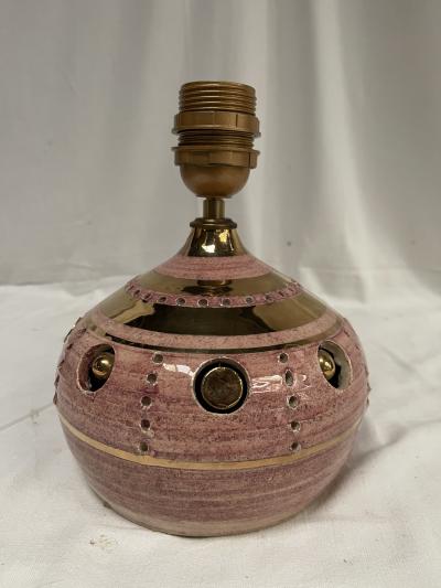 Georges Pelletier 1970s Decorative studio pottery lamp by Georges Pelletier
