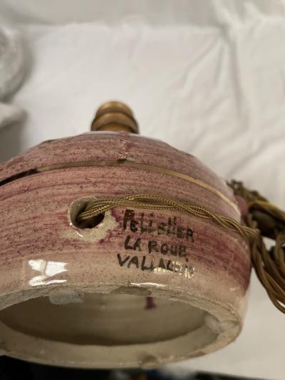 Georges Pelletier 1970s Decorative studio pottery lamp by Georges Pelletier